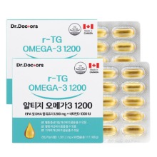 닥터닥터스 rTG 알티지오메가3 비타민D3 EPA DHA 1200mg 180캡슐